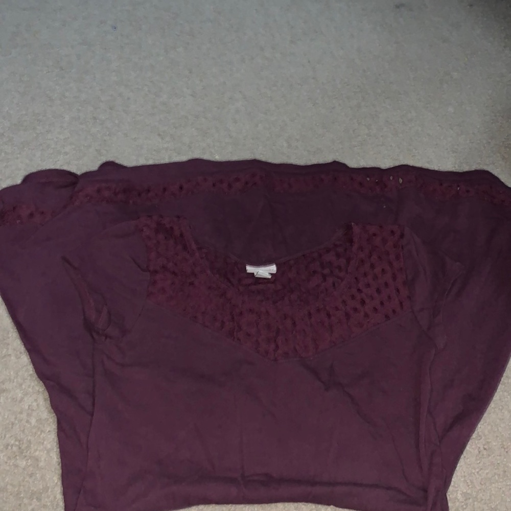 Burgundy dress